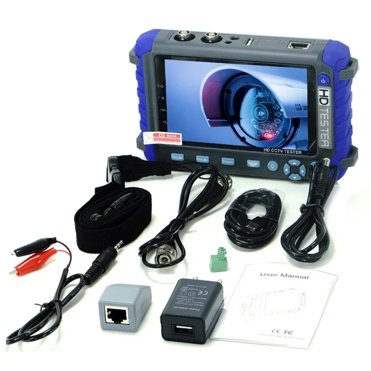 ZADARMO IV8C 5 -palcový LCD CCTV Tester Monitor 5MP AHD TVI 4MP CVI CVBS CVBS TESTER SPOLOČNOSTI PODPORU PTZ OVERÁTOR UTP KABELOVÝ TEST Test