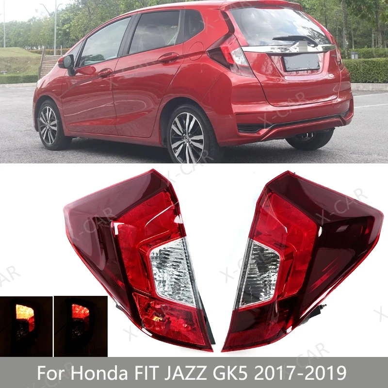 Zadná brzdová lampa zadného nárazníka pre zastavenie svetla pre Honda Fit Jazz GK5 RS 2017 2018 2019 Taillight Taillamp