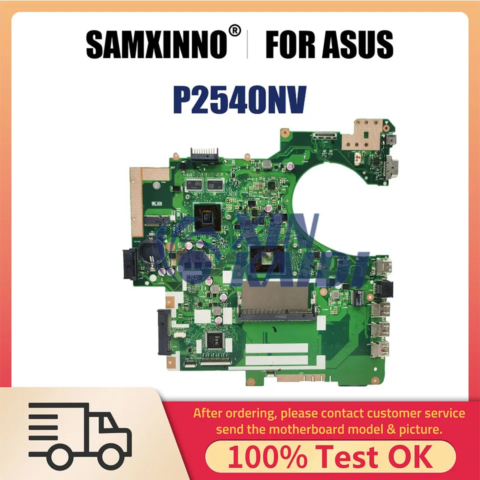 Zadná doska pre notebook pre ASUS P2540NV P2540 P2540NV P2540N LAPTOP základnej dosky s N3450 N4200 CPU GT920MX-V2G Systemboard GPU Systemboard