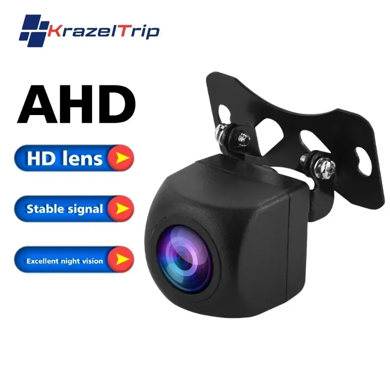 Zadná kamera pre auto Universal HD AHD pre auto rádio 12 LED nočné videnie záložné parkovacie parkovacie reverzné vodotesné 170 so širokouhlým uhlom HD