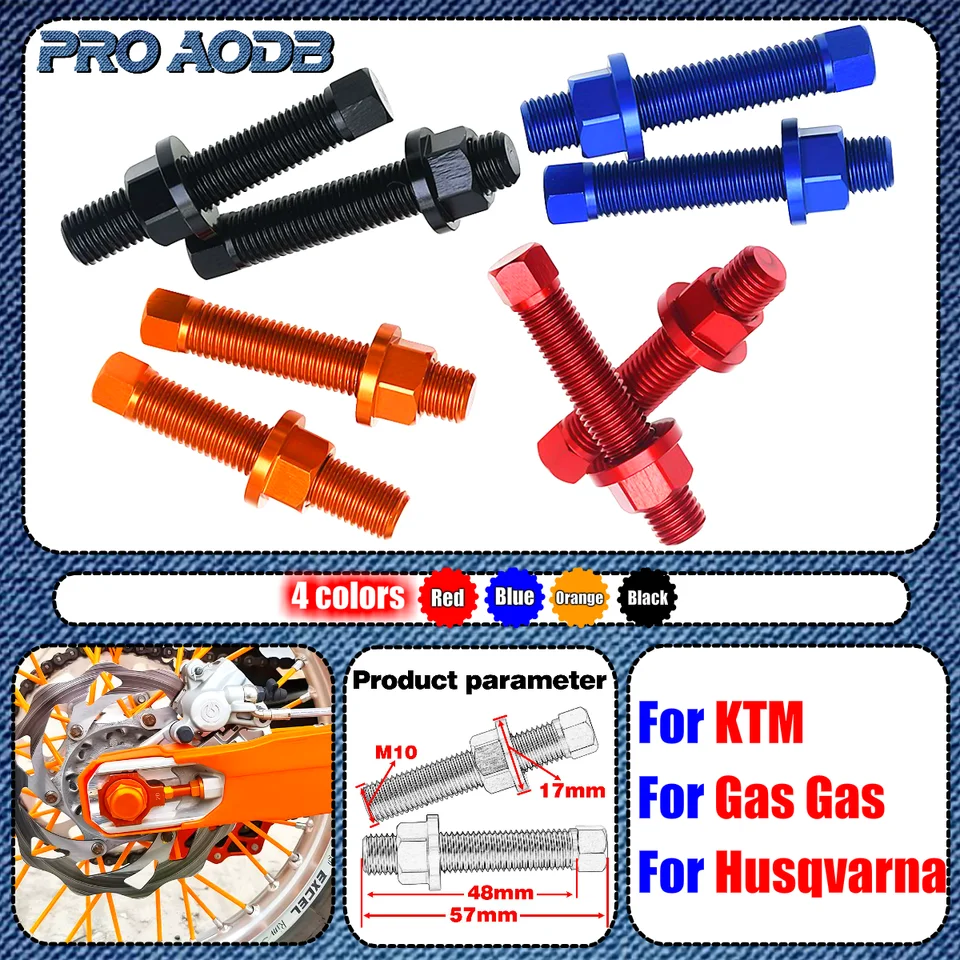 Zadná nápravná skrutka reťazca pre husqvarnu te pre KTM 2007-2023 TPI Exp 300 exc 250 exc-f 350 SX 125 SX-F 450 XC XCF XCW