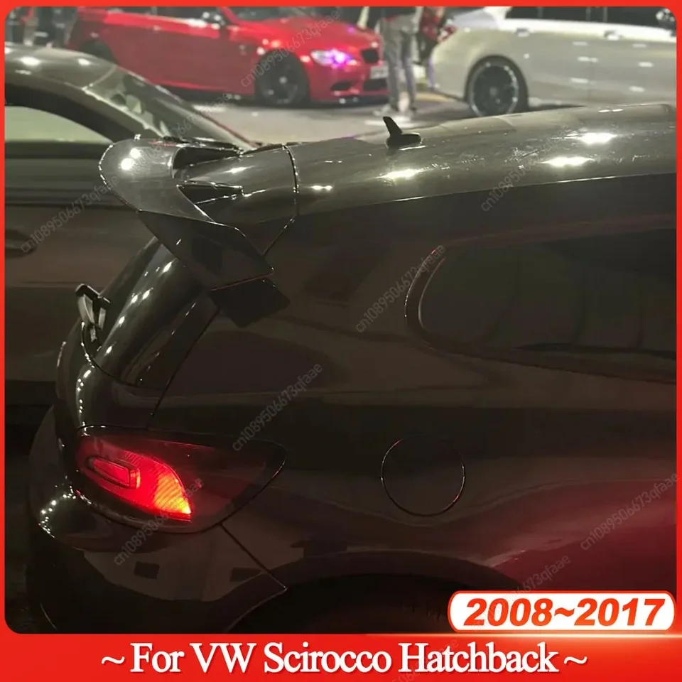 Zadná strecha spojlera zadná strecha strechy Spiler Krídle pery pre pery pre VW Scirocco 2008-2017 Hatchback ABS BodyKits ladenie