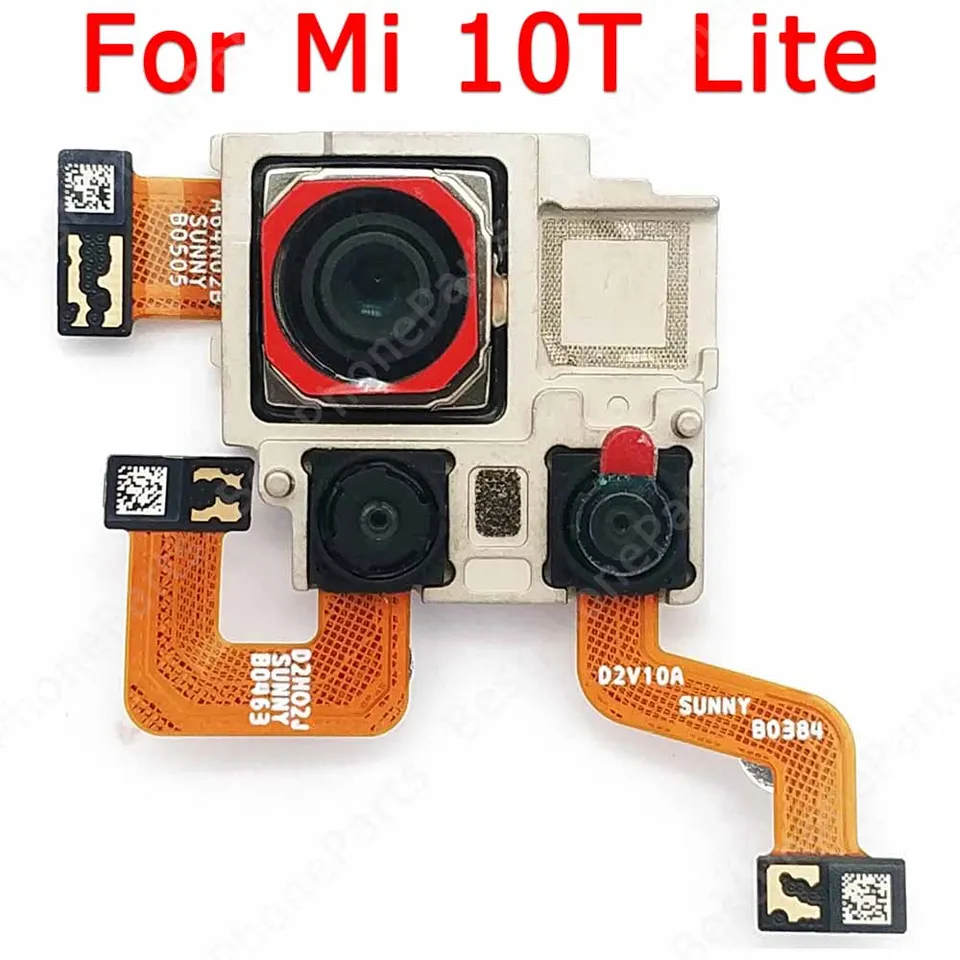 Zadná zadná kamera pre Xiaomi Mi 10t Lite Mi10T 5G Hlavný zadný kamera Modul Výmena opráv náhradné diely