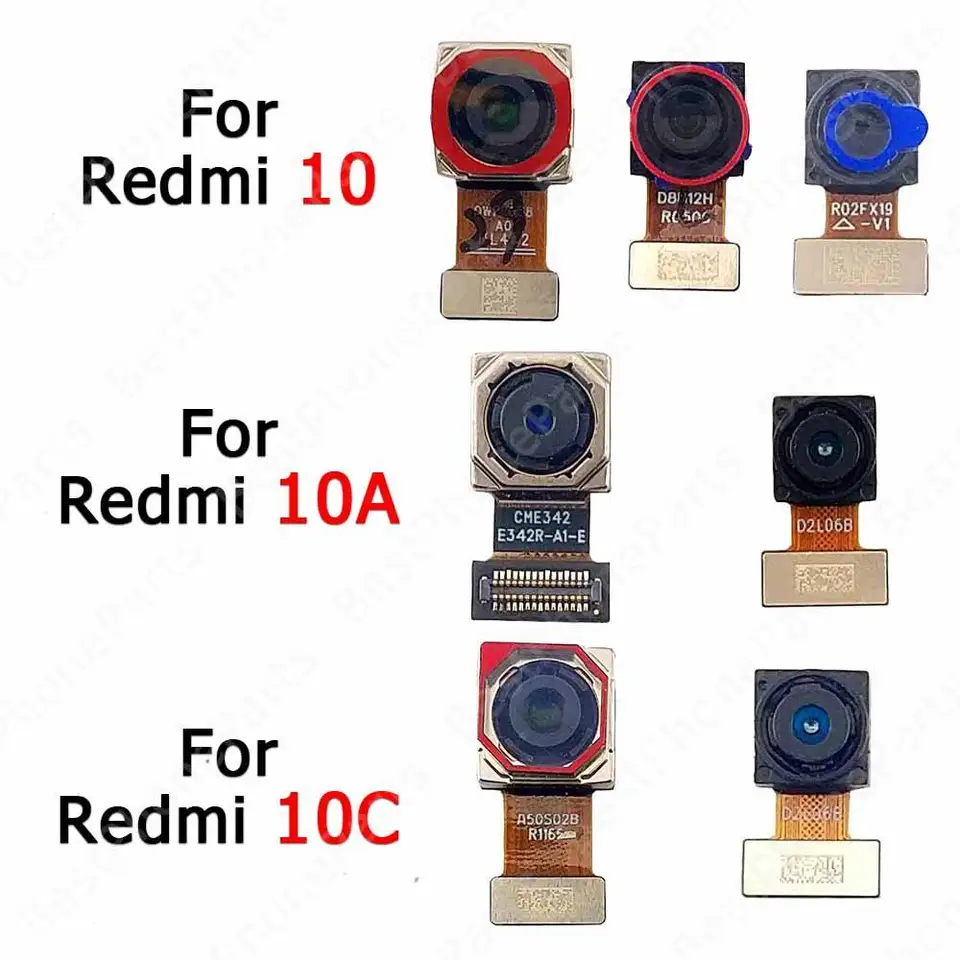 Zadná zadná kamera pre Xiaomi Redmi 10 10a 10c Prime 2022 Zadná kamera Modul Výmena dielov