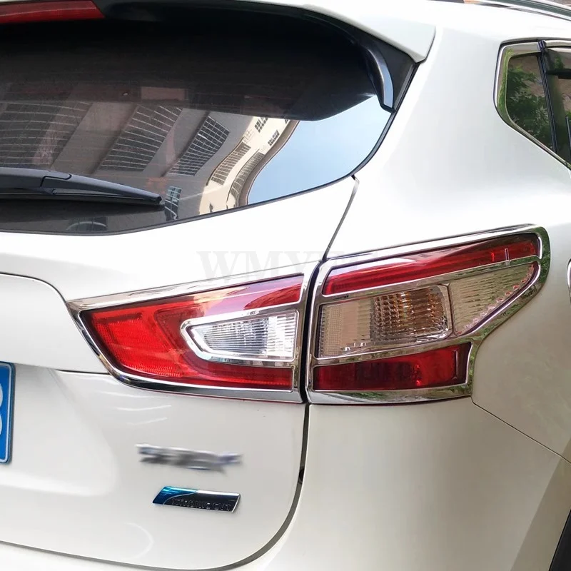 Zadné chvostové svetlá Chrome Cover Cover Štýl pre Nissan Qashqai J11 2014 2015 2016 2017 WMYFC príslušenstvo