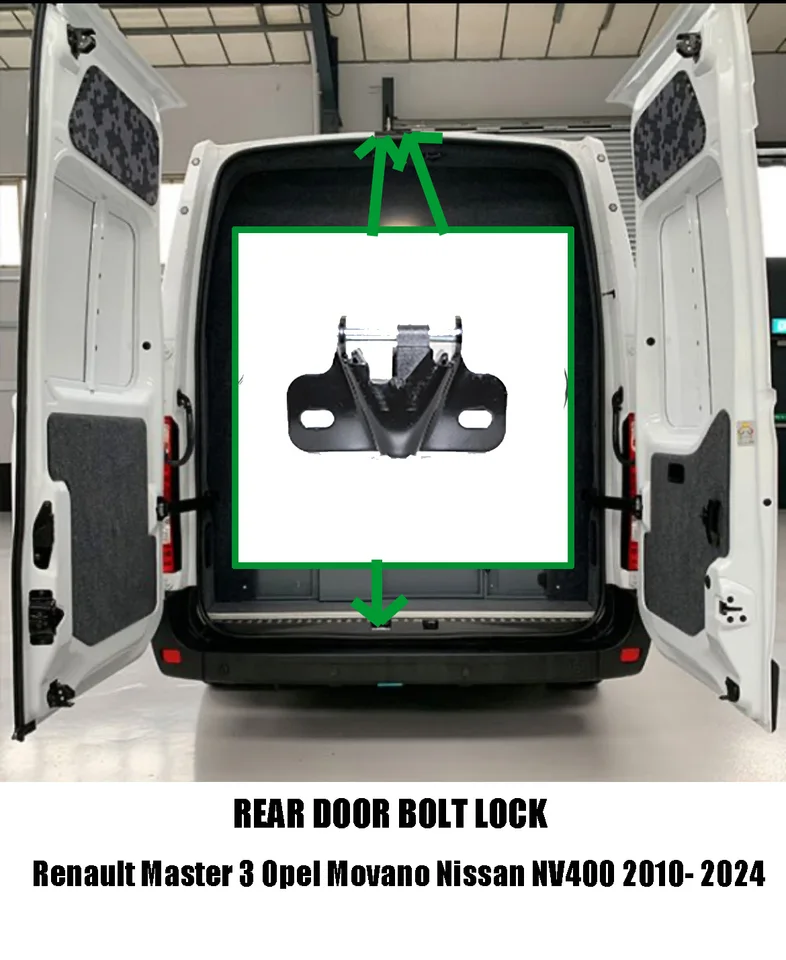 Zadné dvere zámok Renault Master III Opel Vauxhall Movano Nissan NV400 Kangoo 2 2010-2023