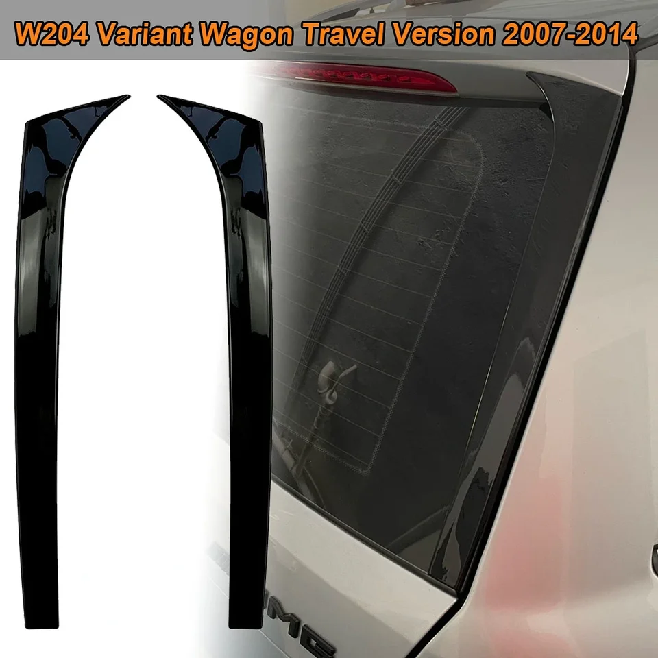 Zadné okenné kazetové splitter Splitter Spoiler Deflector Trim Sticker pre Mercedes Benz W204 Variant Wagon 2007-2014