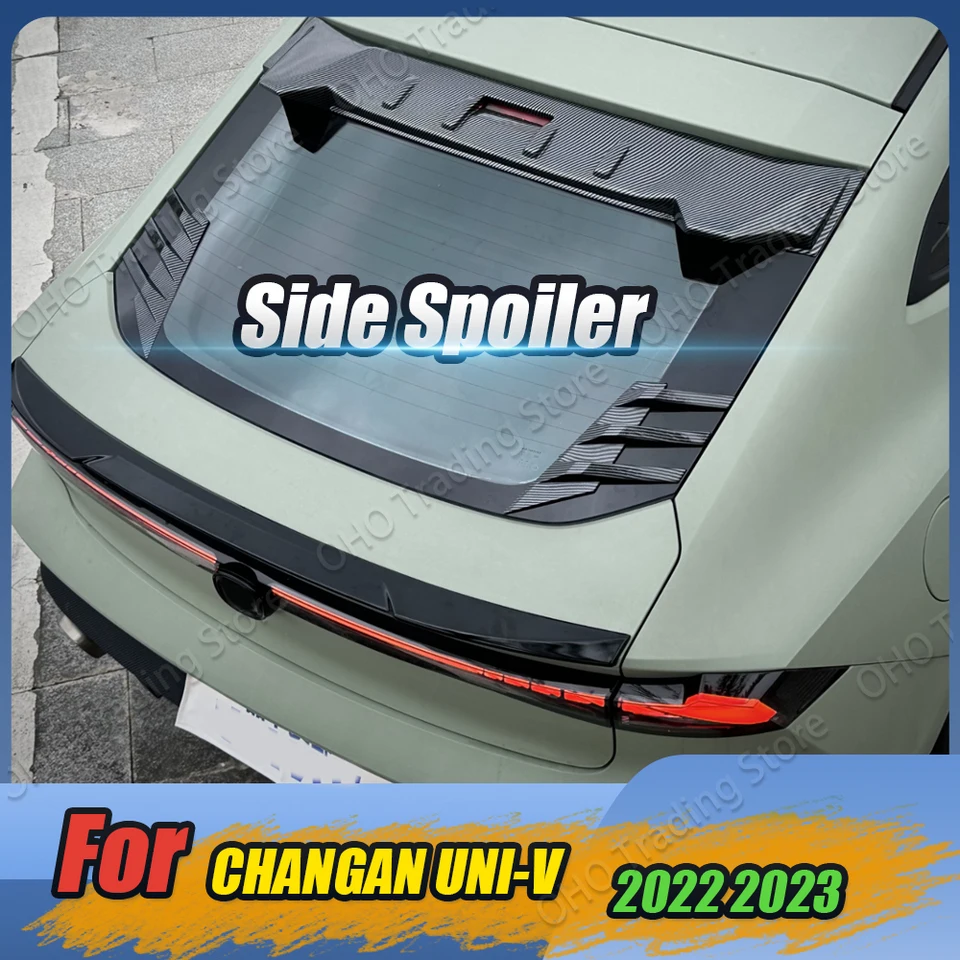 Zadné okenné spojlera Splitter Tink pre Changan UNI-V UNI V 2022 2023 Triangle Mashade Window Sunshade Body Body Body Body
