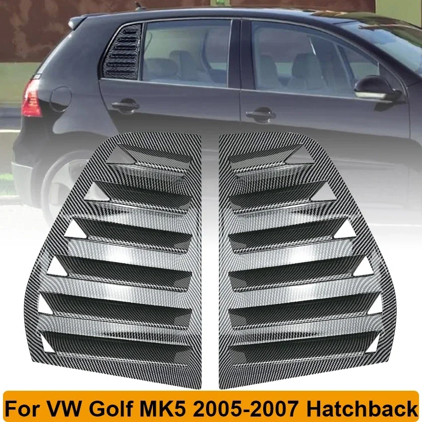 Zadné okenné žalúzie Štvrťové uzávery čelného skla nálepka TRIM pre VW Golf MK5 GTI 2005-2007