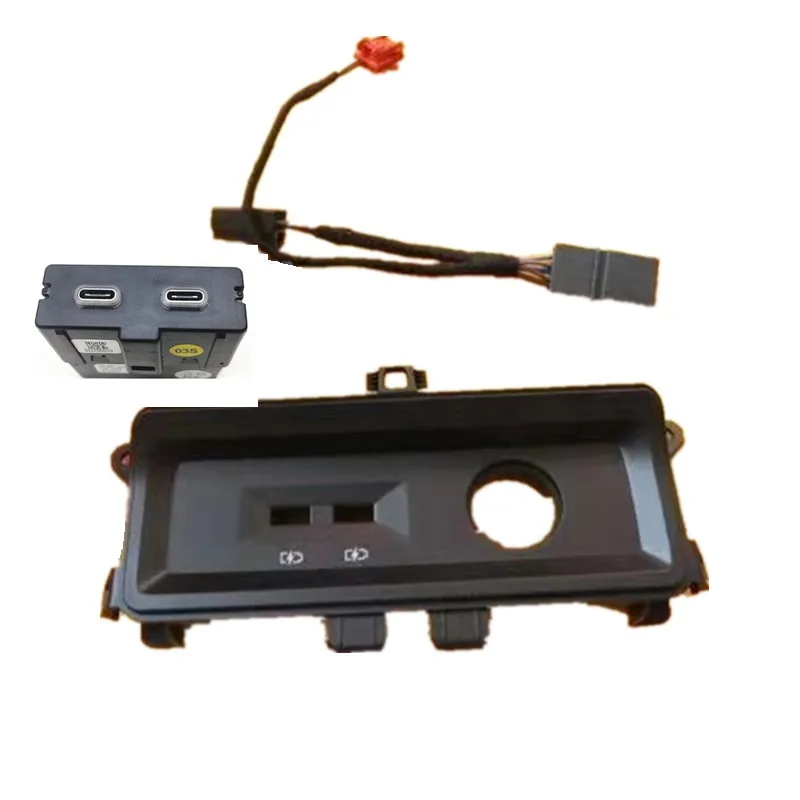Zadné sedadlo USB lakťovej opierky typu C Soket Adaptér pre Audi A6 C8 A7
