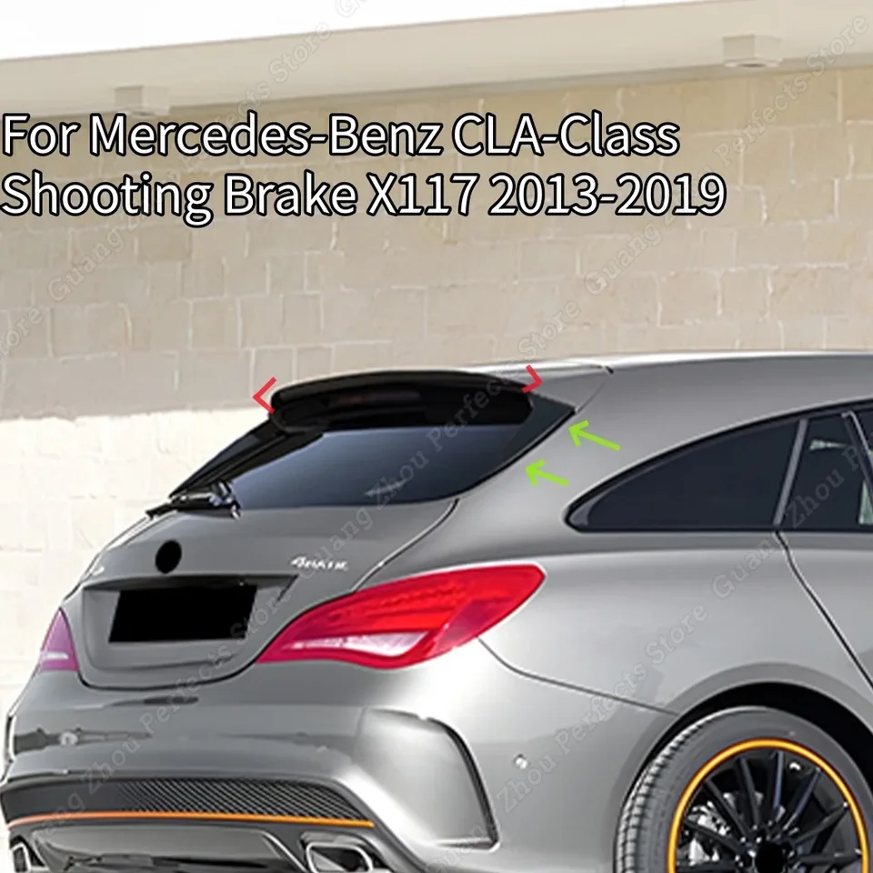 Zadné strešné spojlery Zadné okenné okno Difúzovač chvostového krídla Difuser pre Mercedes Benz CLA trieda Shooting Brake X117 2013-2019