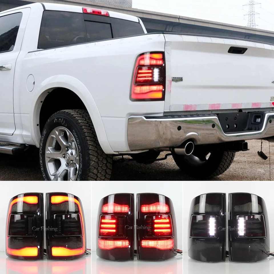Zadné svetlo pre Dodge RAM 1500 2500 3500 2009-2018 LED štýl Running Signal Brzdenie Zostava zadnej žiarovky