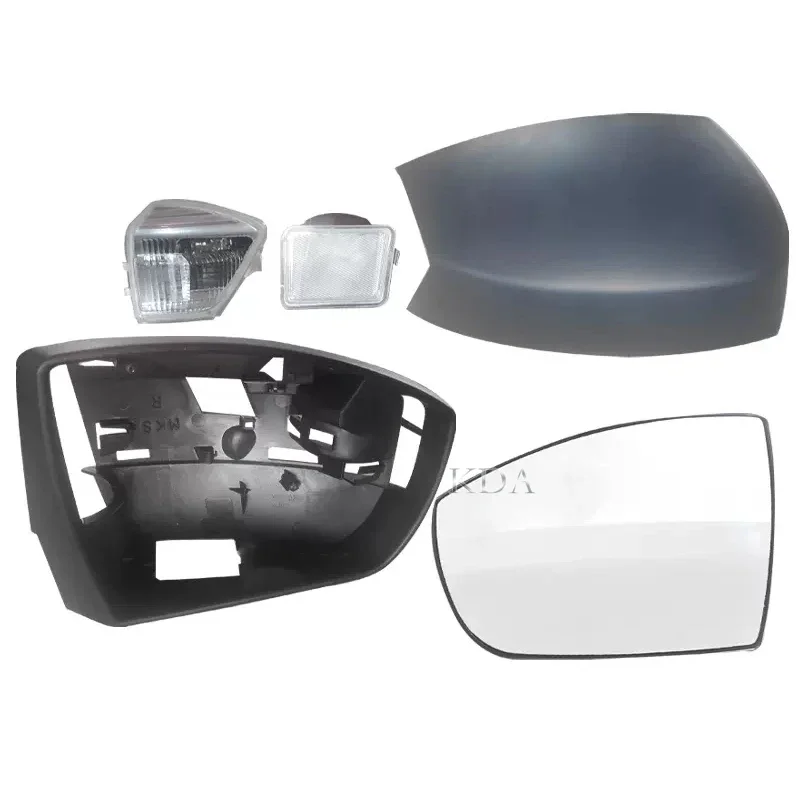 Zadné zrkadlové sklo krycí rámec Turn Signal Svetlo Puddle Light No Bulb pre Ford C-Max 2011-2015 S-Max 2006-2015 Galaxy Kuga Escape