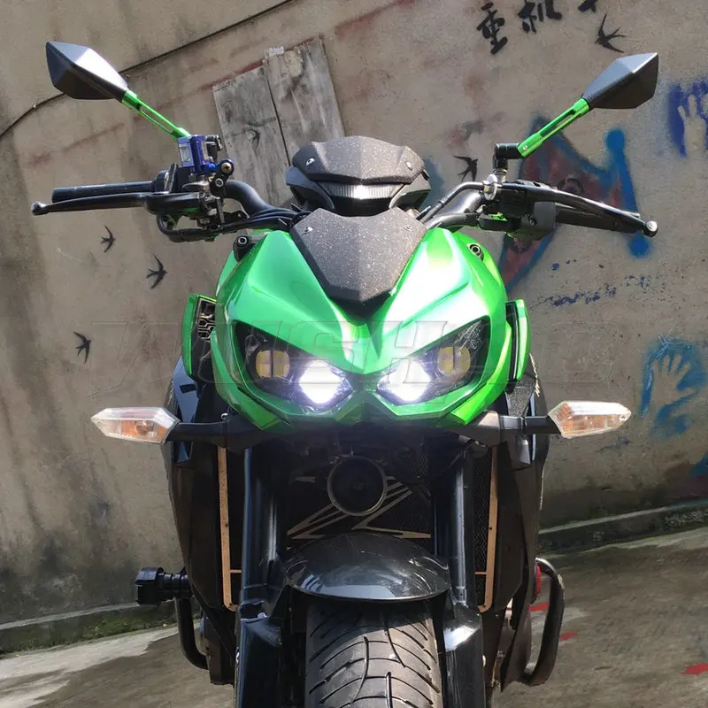Zadné zrkadlá CNC pre zadné bočné zrkadlá pre Kawasaki Z1000 Z900 Z800 Z750 Z650 Z 1000 900 800 750 650 Adaptér stúpacie