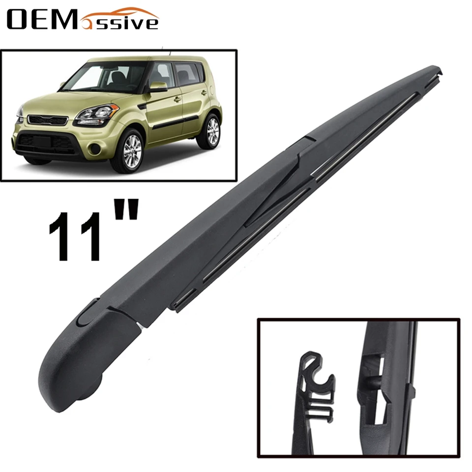 Zadné čelné sklo Wiper Wiper Blade Arm Kit pre Kia Soul MK1 2009 2010 2010 2012 2012 2013