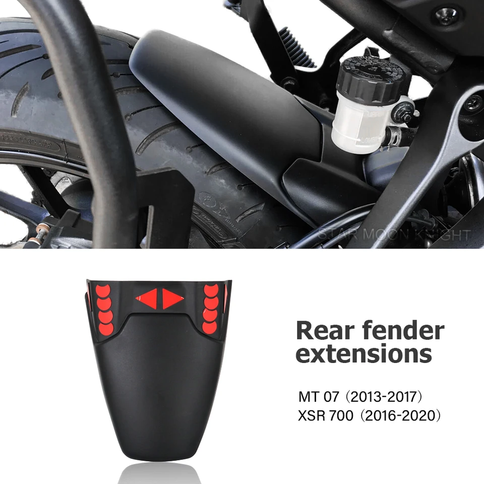 Zadný blatník Mudguard Extender pre Yamaha MT07 MT 07 (2013 - 2017) XSR700 XSR 700 (2016-2020) Príslušenstvo Hugger Extension
