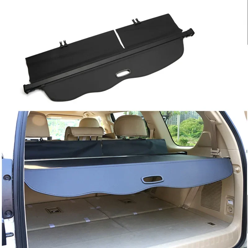 Zadný kmeň bezpečnostný nákladný kryt Shield Shield Ochranný tieň pre Toyota Land Cruiser Prado FJ150 J150 2010-2018 FFT
