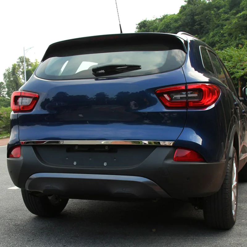 Zadný kmeň zadné zadné dvere obklad chrómového krytu dverí Tail Gaper Folding Ozdobenie štýlu pre Renault Kadjar 2016 2017 2018