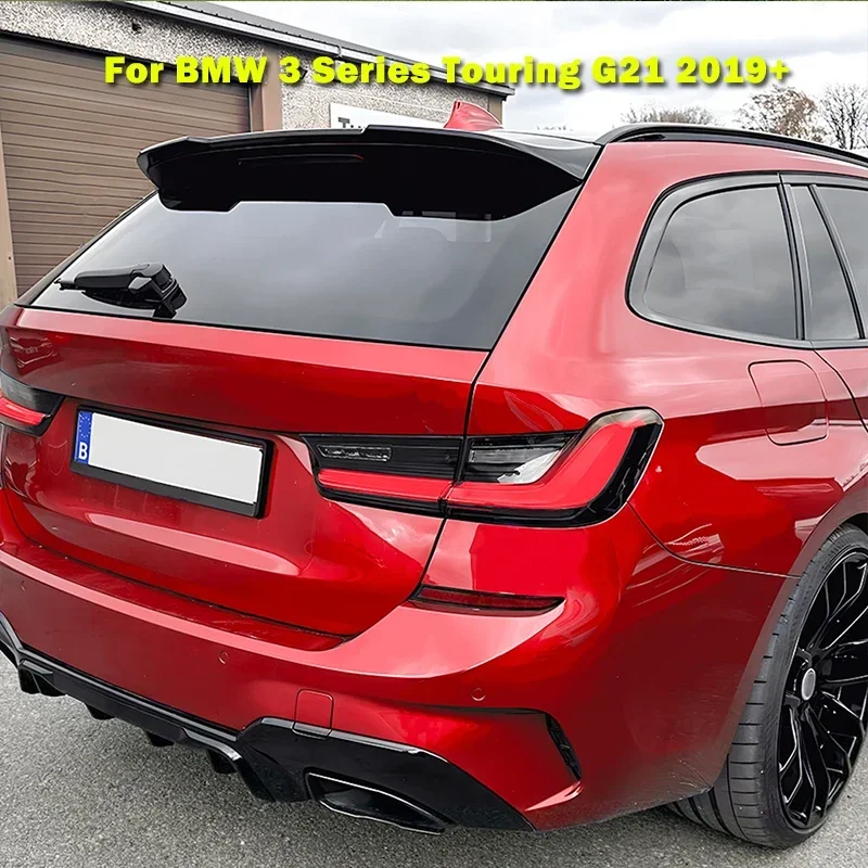 Zadný kmeňa Spiler Wings Zadná strecha Splitter ladenie pre BMW 3 Series G21 320I 320D 330I Touring 2019-2024