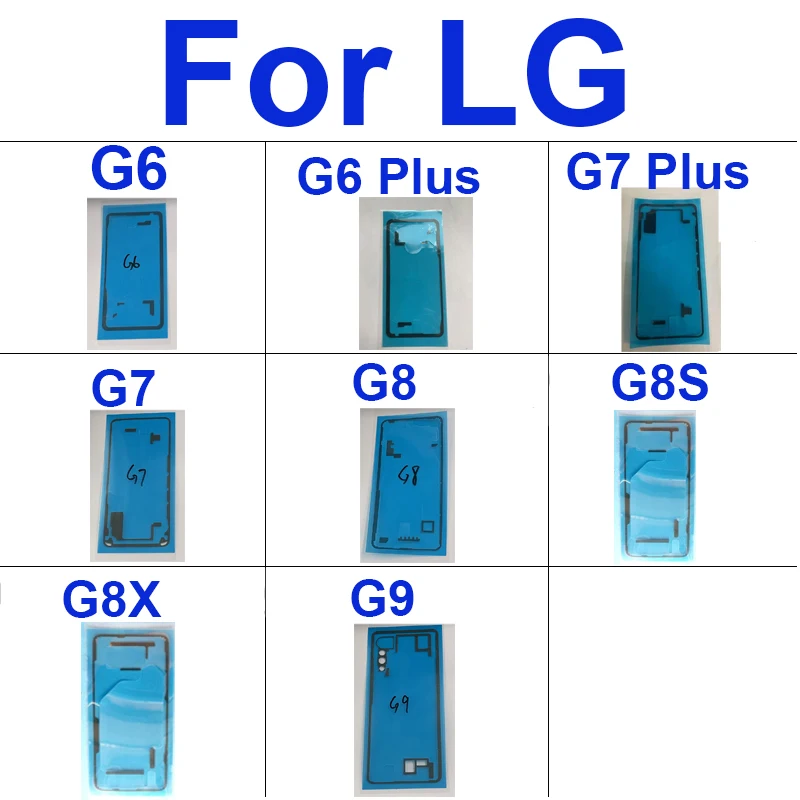 Zadný kryt batérie lepidla lepidlo lepidla pre LG G6 G7 G8S G8X G9 plus tenké výmenné diely na batériu
