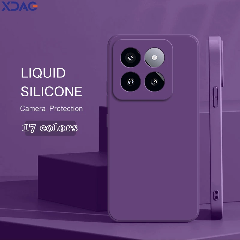 Zadný kryt pre Xiaomi14 Xiaomi Mi 14 Mi14 Pro Ultra civi 14Pro 14ultra 14civi 5g Soft Soft Silikone Silicone Simple Original Puzdro