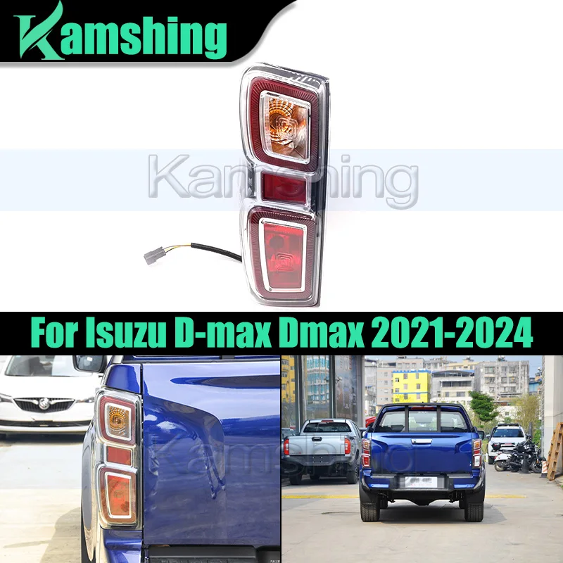 Zadný nárazník automobilu pre Isuzu D-Max Dmax 2021-2024 Taillamp Tail Light Stop Stop Svetlo