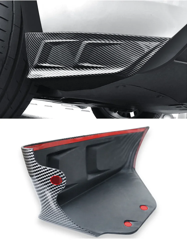 Zadný nárazník bočného rohu pre Tesla Model Y Back Lip Thunder Style Spoiler Anti-Scratch Protector Chráni