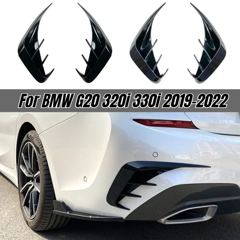 Zadný nárazník Splitter Spoiler Canard Exteriér exteriérové ​​diely pre BMW Accessories 3 Series G20 G28 318I 320I 330I 2019-2022 Styling automobilu