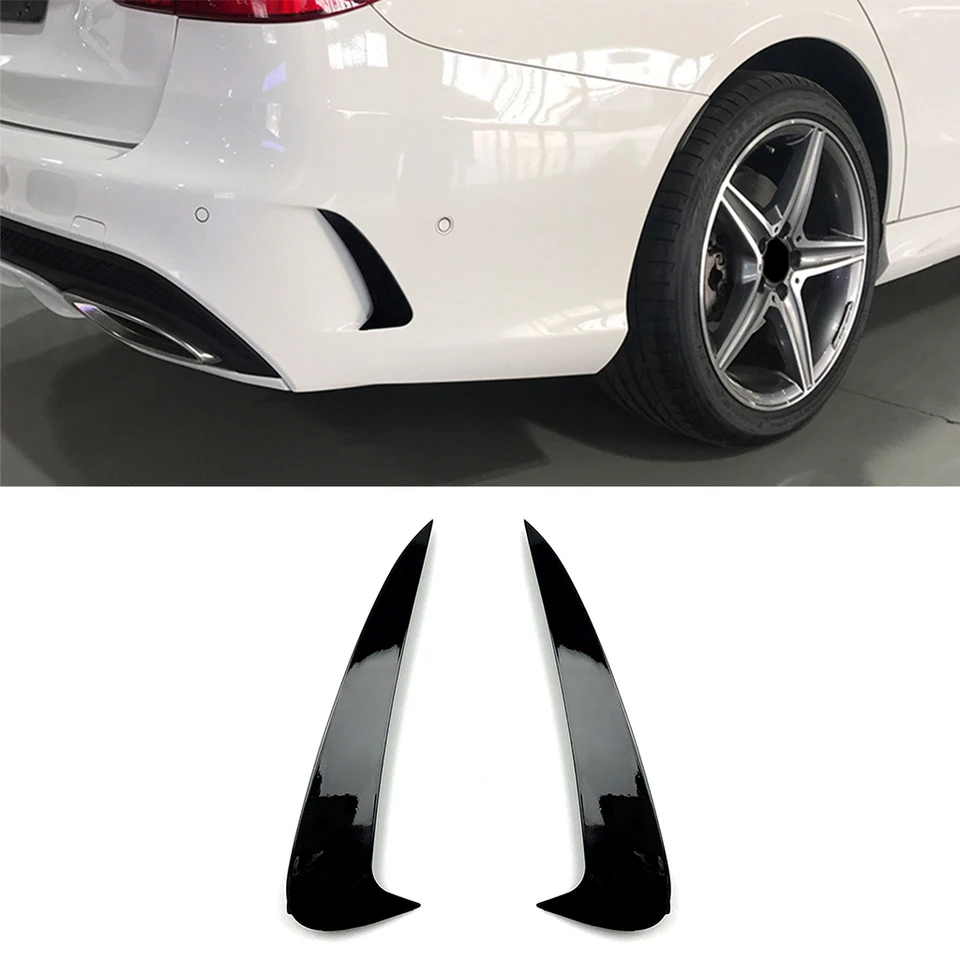 Zadný nárazník Strana spojlera vzduchového vetra vetra tela tela pre Mercedes-Benz Class Estate S205 C180 C200 AMG