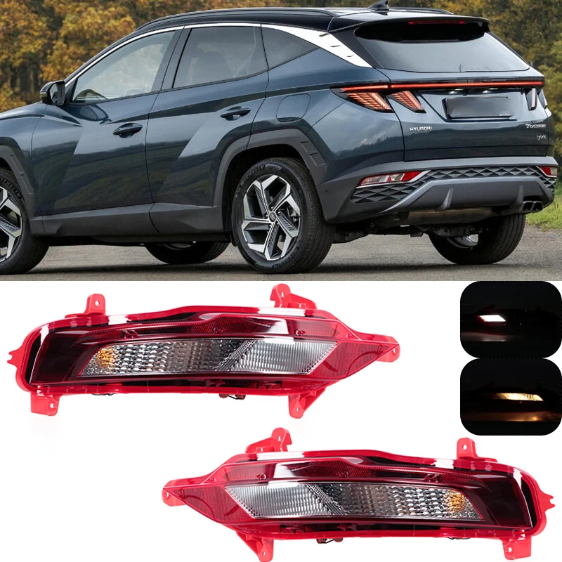 Zadný nárazník svetlo hmlové hmlové reflektor zastavenie výstražného brzdového svetla Signal Lamp CAR pre HYUNDAI TUCSON L 2021 2022 2023