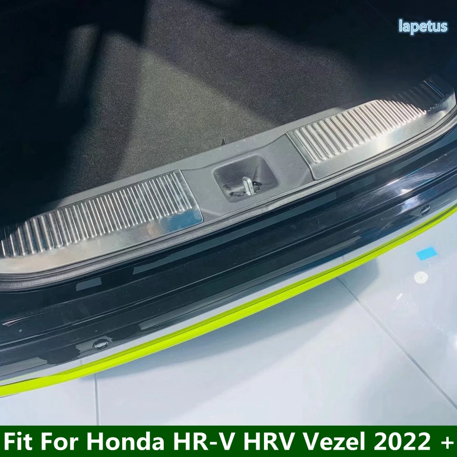 Zadný nárazník Trunk Guard Skid Frach Ochranta rámca Cover Dvere Vnútorná panna doštičiek pre honda HR-V HRV Vezel 2022 + Automobilové doplnky
