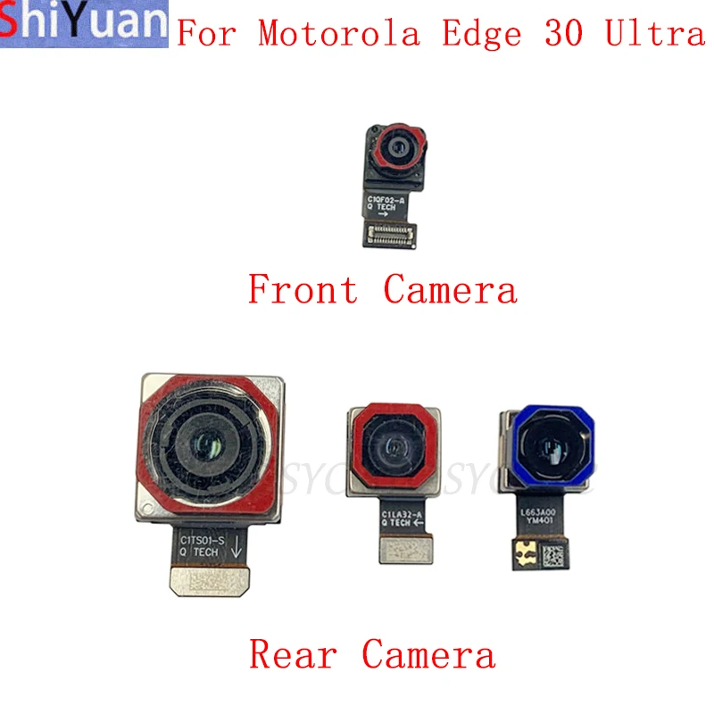 Zadný predný fotoaparát Flex kábel pre Motorola Edge 30 Ultra hlavný hlavný malý modul s malými kamerami výmeny opravných dielov