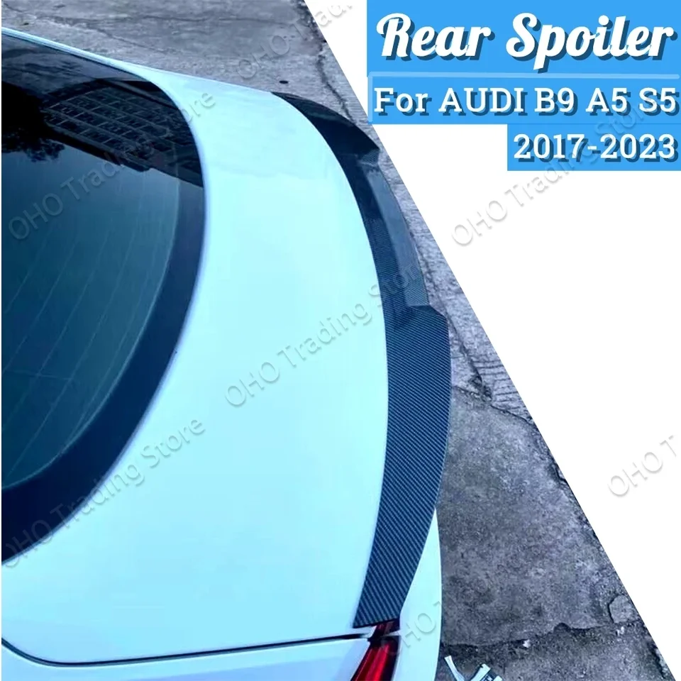 Zadný spoiler kufra pre Audi B9 A5 S5 2 Dvere 2017 2018 2019 2020 2021 2022 2023 SPOILER LIP Car Zadná strecha Splitter Wing Wing