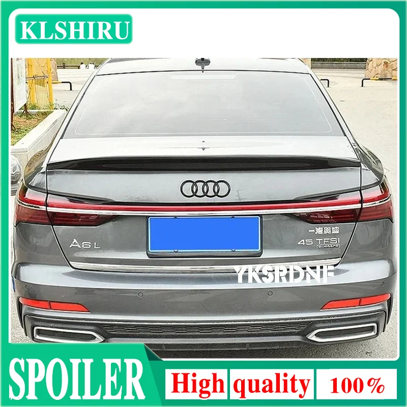 Zadný spojler automobilu pre A6 A6L C8 2019 2020 2021 2022 2023 Body Kit karbólové vlákno rozptyľovač Difúzor chvostového krídla Zadný kmeňa