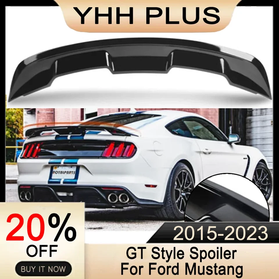 Zadný spojler pre Ford Mustang 2015-2023 Príslušenstvo kupé kupé lesklé čierne/uhlíkové gt štýl kmeňa krídla ABS exteriérové ​​diely horúce