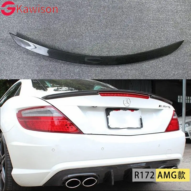 Zadný spojler z uhlíkových vlákien Trunt Boot Wing pre Benz R172 SLK Convertible 2 Door 2012 2013