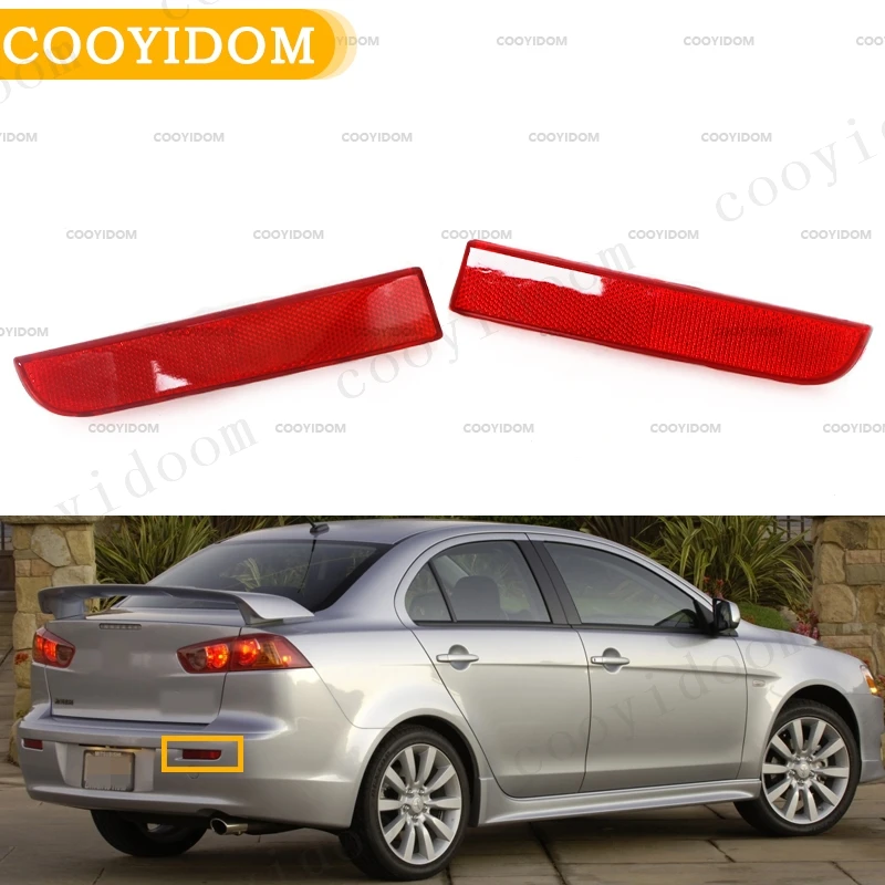 Zadný zadný nárazník automobilu zadný brakelamp pre Mitsubishi Lancer GT Ex 07-19 pre ASX RVR pre Outlander Sport 10-19 Reflektorové svetlo
