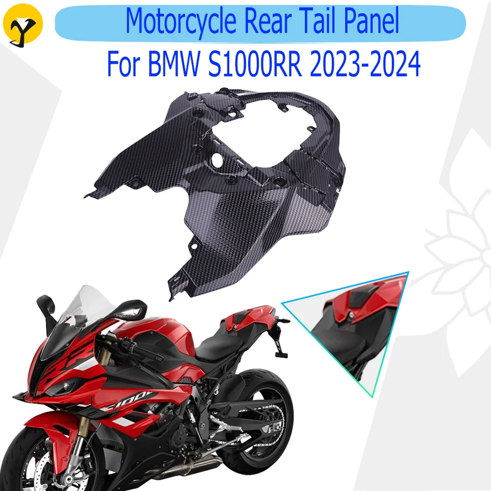 Zadný zadný panel motocykla pre BMW S1000RR 2023 2024 ABS ABS Carbon Black zadný zadný kryt panely na kapotáži Príslušenstvo Horúce nové modely