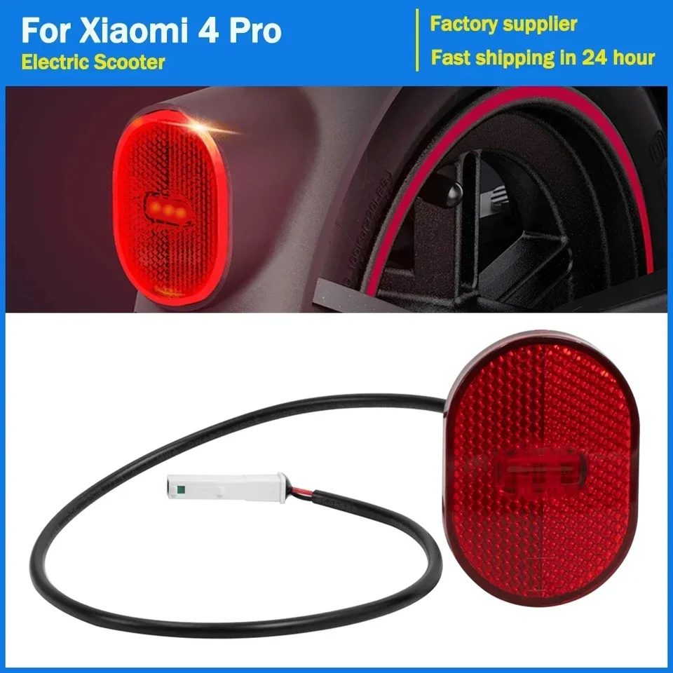 Zadný zadný svet pre Xiaomi 4Pro Electric Scooter Fender Tail Lights LED bezpečné lampa Stopviek bahenguard brzdové svetlo príslušenstvo