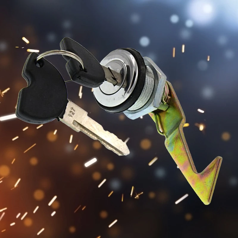 Zadný zámok zadného kufra motocykla s 2 klávesmi CNC elektrickým automobilom Bike Tail Box Lock Secootter Časť pre A8 Queen pre korytnačku