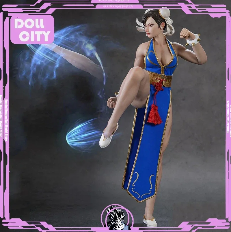 Zahrajte si hračku 1/6. stupnica Zberateľná postava Bojujúca bohyňa Chunli 2.0 čierna modrá farba anime kawaii modelová akčná hračka Darčeky