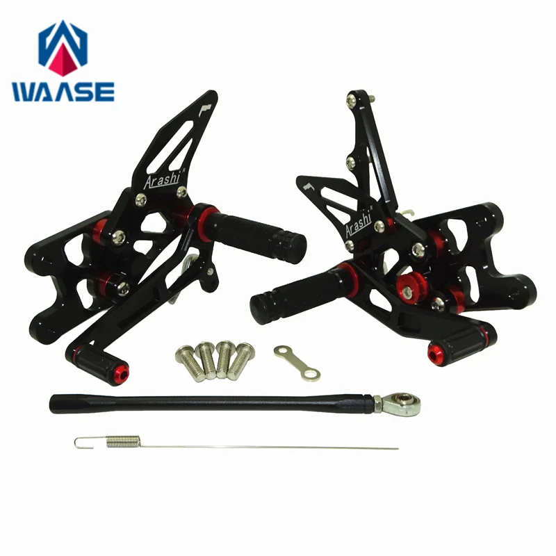ZAHRAJÚCI DIVERAJÚCI VÝKONNÝ RIDER Zadné súpravy spätného stupňa Foot Foot REST PEGS pre Suzuki GSXR1000 GSX-R 1000 K7 K8 2007 2008