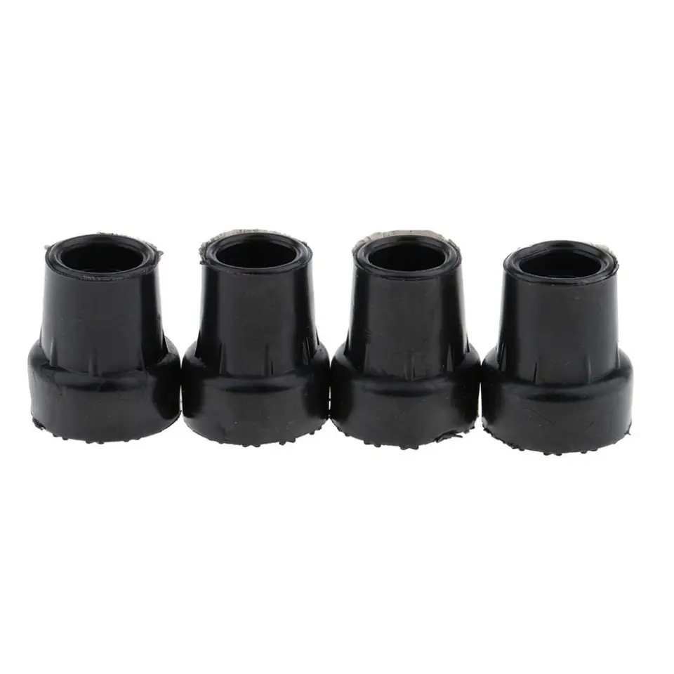Zahustená antiskidová chôdza vložka 16 mm/ 19 mm/ 22 mm/ 25 mm/ 28 mm Gumové tipy Walking Stick Gumber Ferrules robustný nekĺzavý