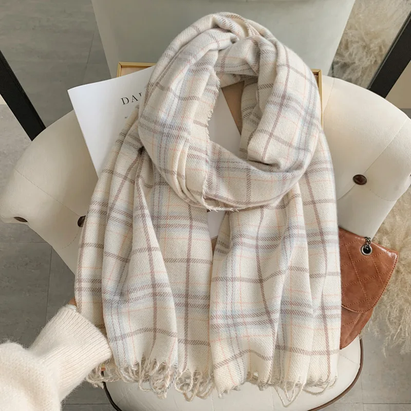 Zahustený mäkký Mohair Wool Women Dámsky šál Nový mäkký šál Ženy šál. Pripidané šatky pre teplé podbradní multicoloesr Mujer T768
