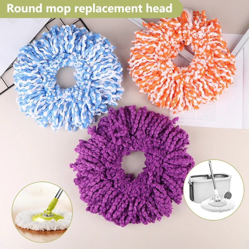 Zahusťovaná bavlnená hlava 360 Magic Mops SpinnAble Universal Spin Mop Hlava Výmena doplňovania Domácne čistiace nástroje 16 cm