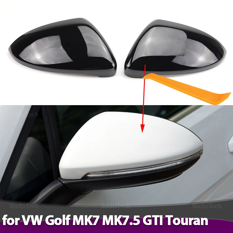 Zakrytie bočného zrkadla spätného krupika na výmenu uhlíkových vlákien pre VW Golf 7 MK7 MK7.5 GTI R GTE GTD 13-20
