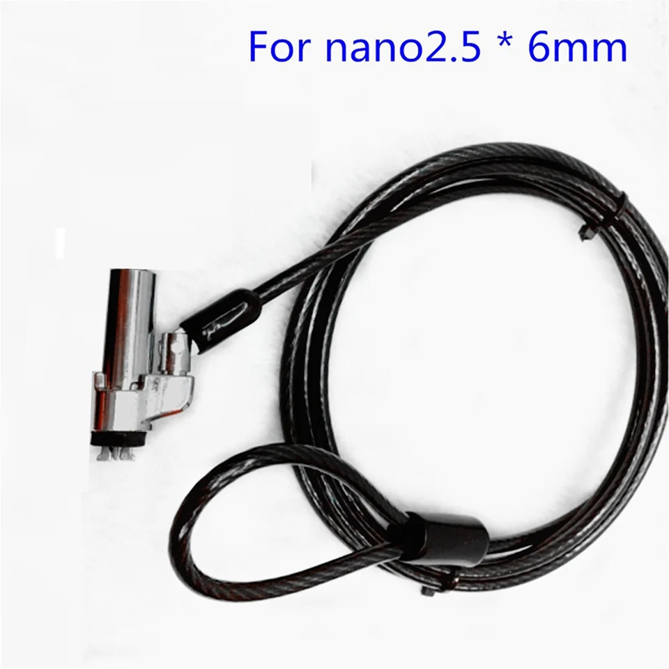 Zamknutie zámku počítačového zámku vhodný pre 6mmx2.5 mm Nano Lock Hole pre uzamknutie bezpečnostného klávesu HP prenosného počítača