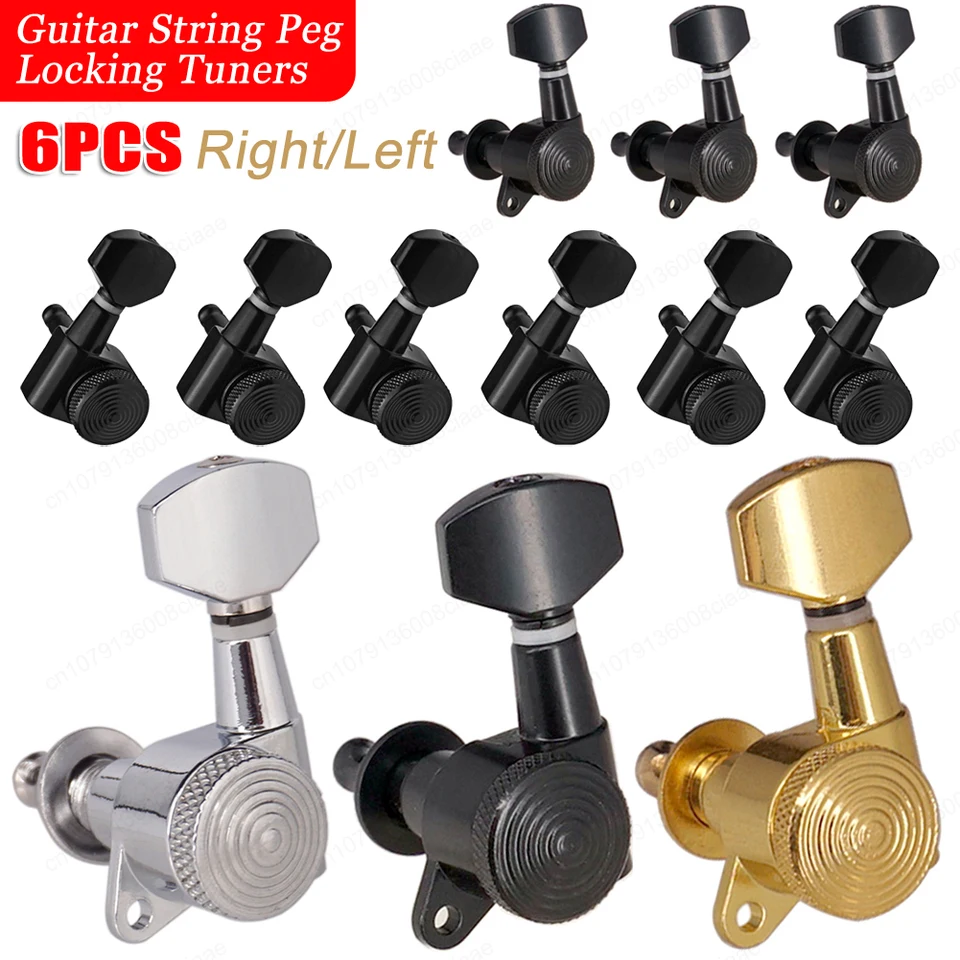 Zamykanie tunerov ladiace hlavy Lock String Tuning Pergs Tuner Electric Guitar Machine Príjemné prístroje