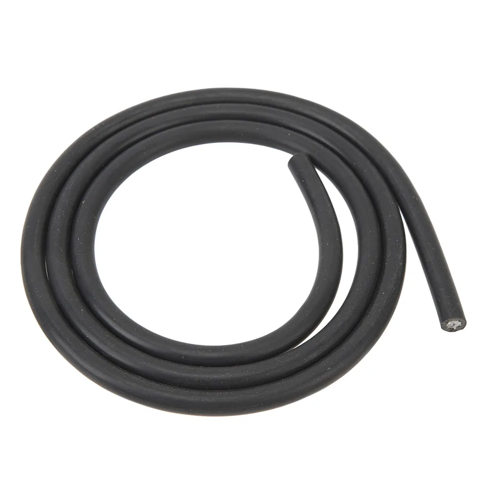 Zapaľovací kábel 7 mm 1 m dĺžka PVC PVC Izolovaný izolovaný kábel zapaľovania meďnatého pre motocykel motocykla čiernej