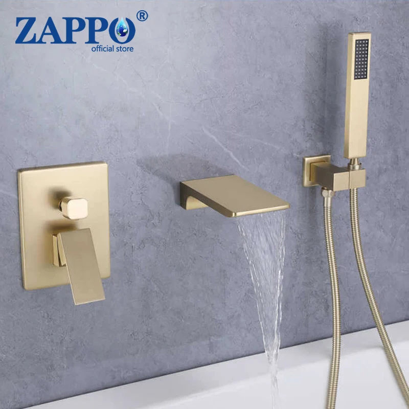 Zappo Brushed Gold Kúpeľňa vane sprchový súprav